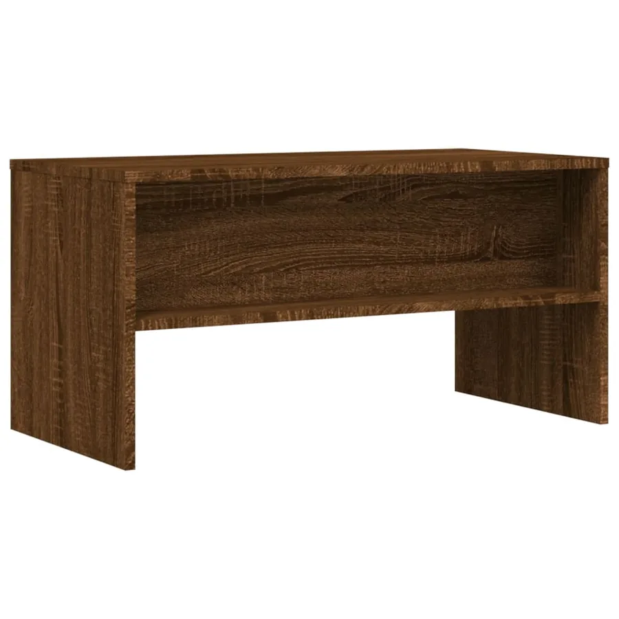Meuble TV chêne marron 80x40x40 cm bois d'ingénierie - 6