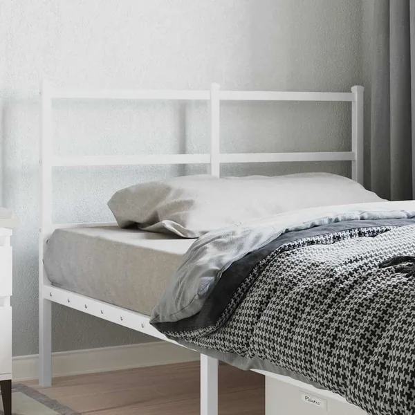 Tête de lit de remplacement métal blanc 120 cm