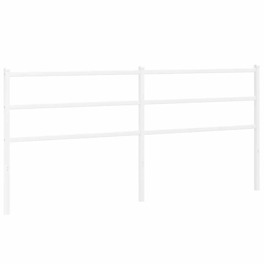 Tête de lit de remplacement métal blanc 193 cm - 2