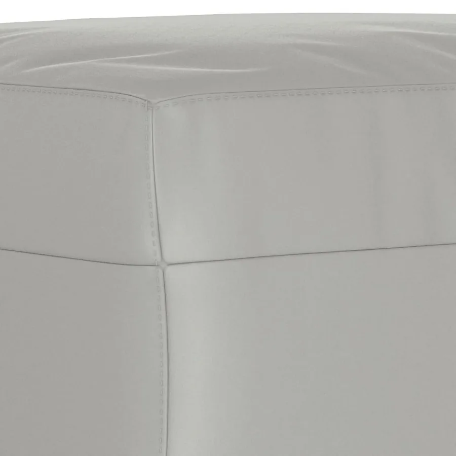 Ensemble de canapés 3 pcs coussins gris clair tissu microfibre - 7