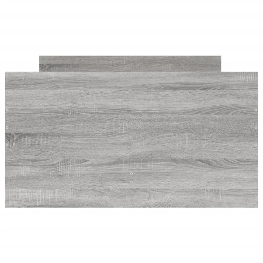Cadre de lit avec tiroirs sans matelas sonoma gris 90x200 cm - 7
