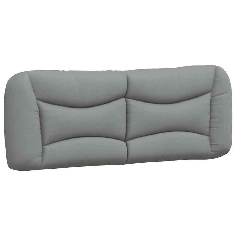 Cadre de lit avec LED sans matelas Hvar gris clair 140x200 cm tissu - 10