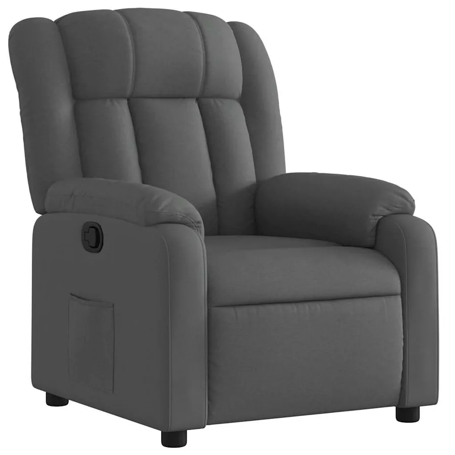 Fauteuil inclinable Gris foncé Tissu - 2