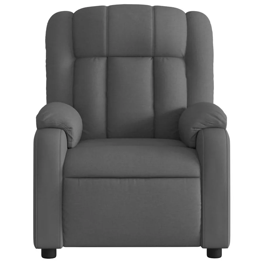 Fauteuil inclinable Gris foncé Tissu - 6