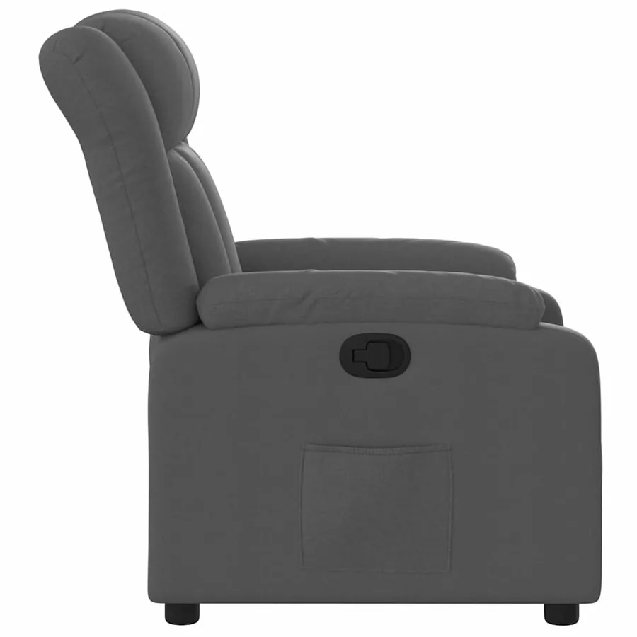 Fauteuil inclinable Gris foncé Tissu - 7