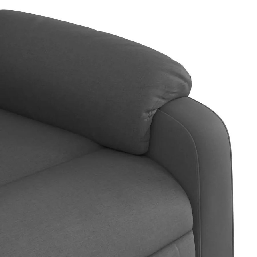 Fauteuil inclinable Gris foncé Tissu - 8