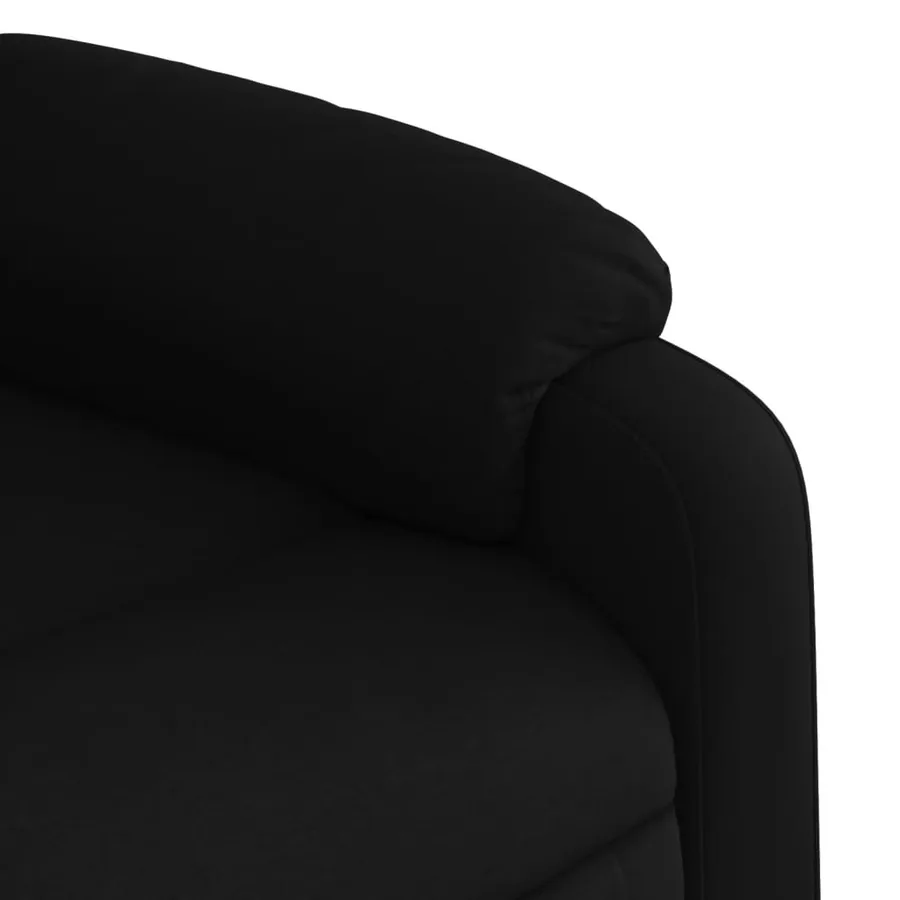 Fauteuil de massage inclinable électrique Noir Tissu - 11
