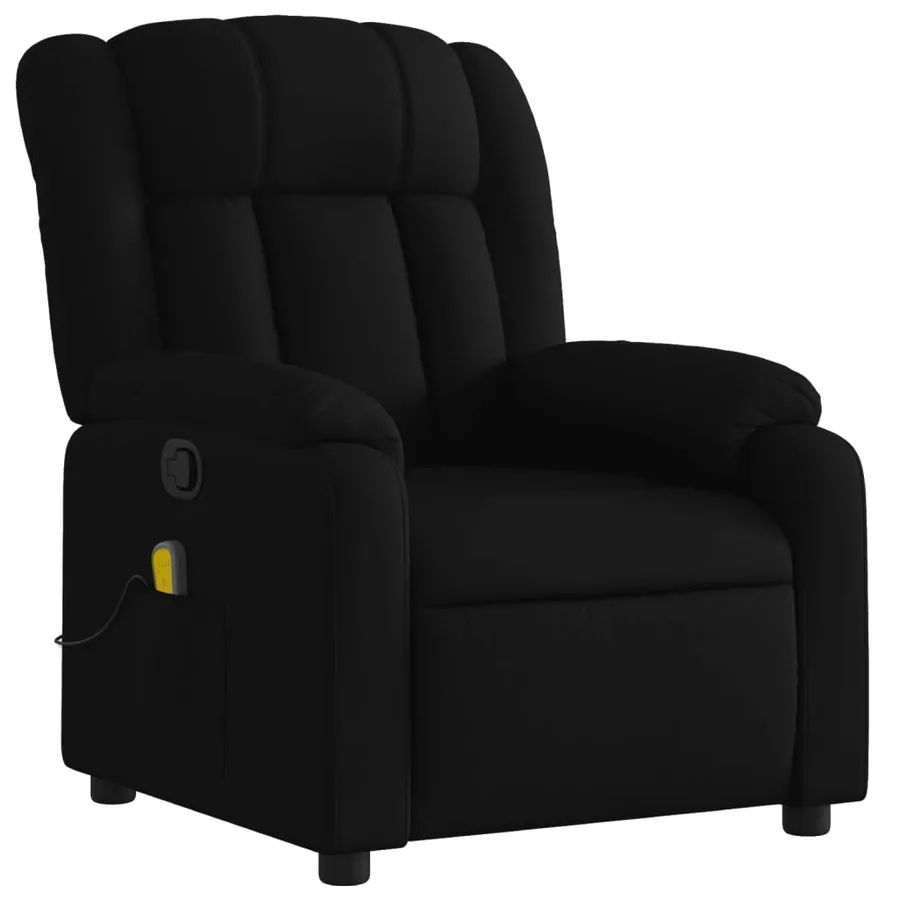 Fauteuil de massage inclinable noir tissu - 3