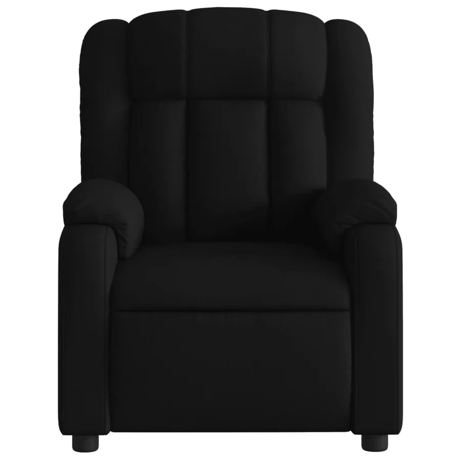 Fauteuil de massage inclinable noir tissu - 7