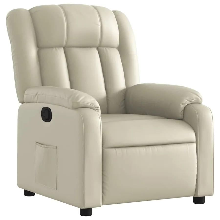 Fauteuil inclinable Crème Similicuir - 2