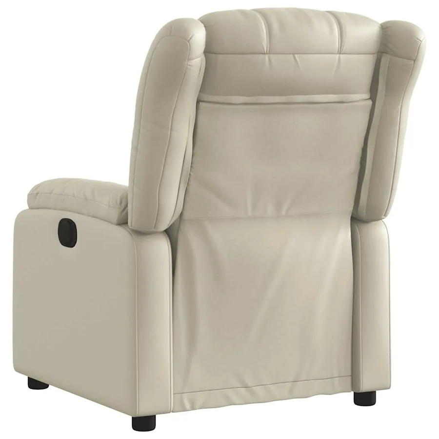 Fauteuil inclinable Crème Similicuir - 3