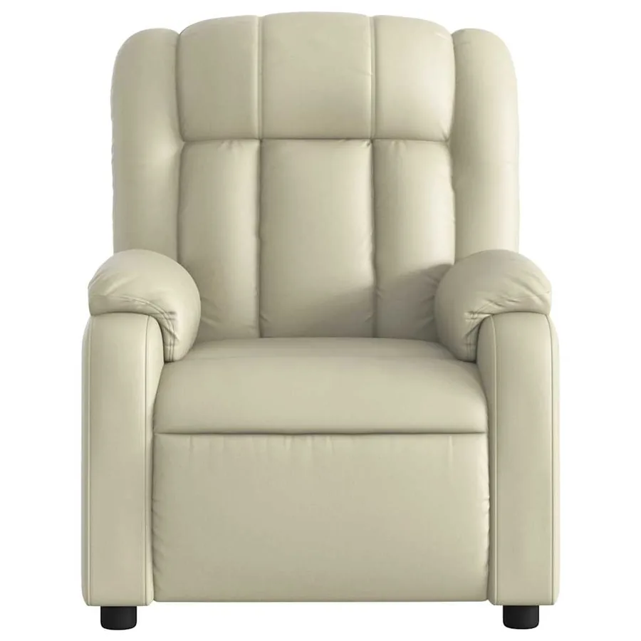 Fauteuil inclinable Crème Similicuir - 6