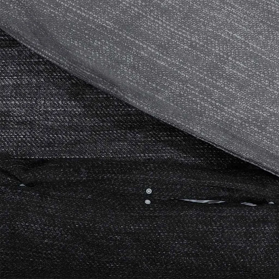 Ensemble de housse de couette gris foncé 260x240 cm Coton - 4