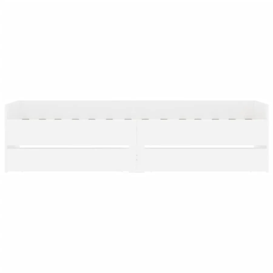 Cadre de lit avec tiroirs sans matelas blanc 90x200 cm - 6