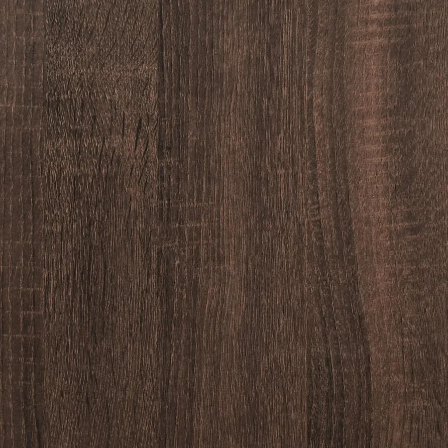 Table basse avec roulettes chêne marron bois d'ingénierie - 11