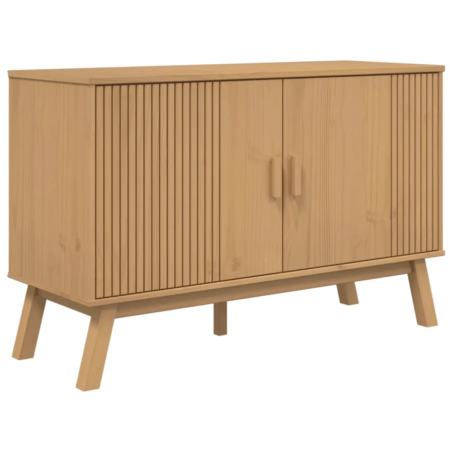 Buffet OLDEN marron 114x43x73,5 cm bois massif de pin - 2