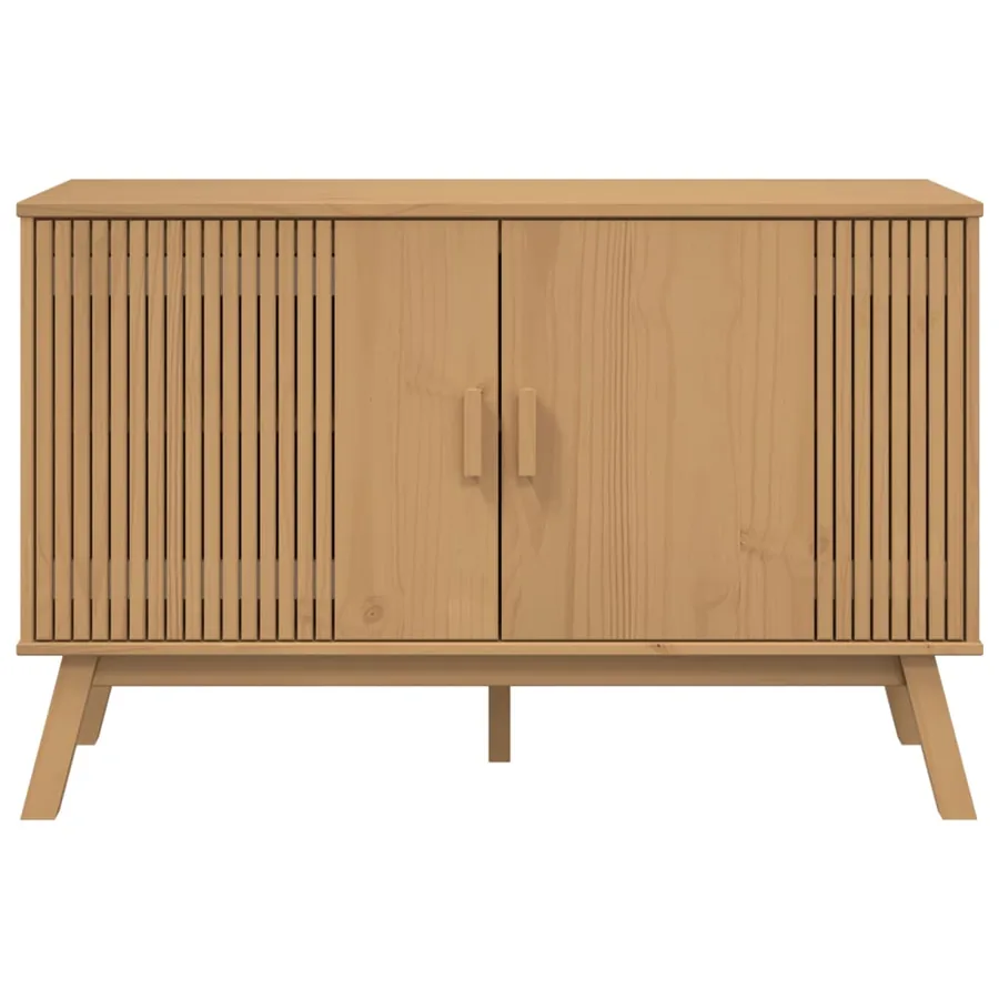 Buffet OLDEN marron 114x43x73,5 cm bois massif de pin - 8