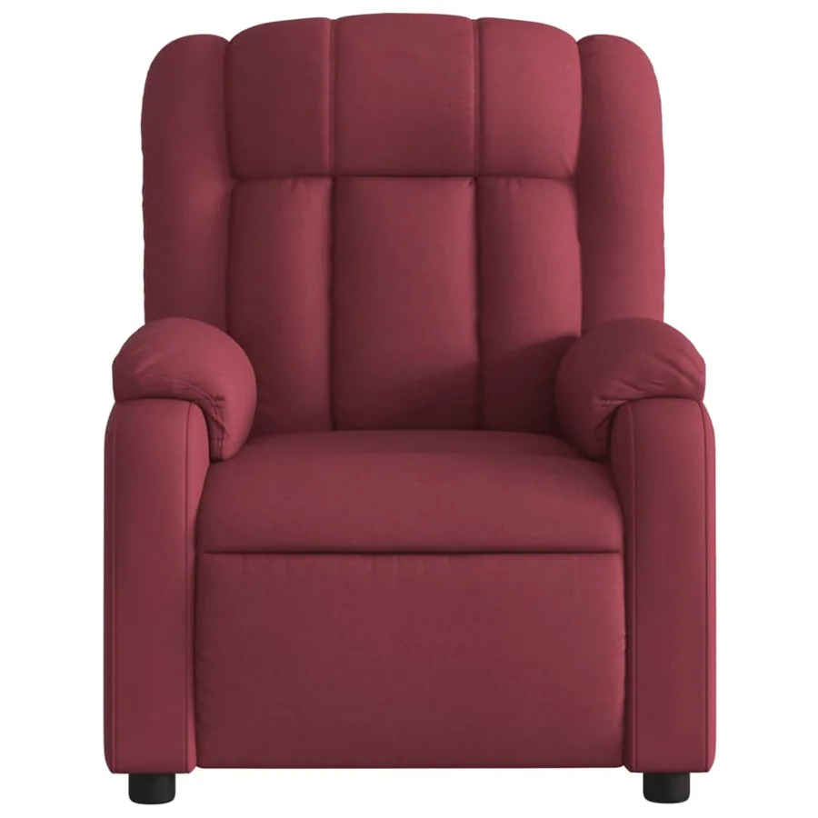 Fauteuil inclinable Rouge bordeaux Tissu - 6