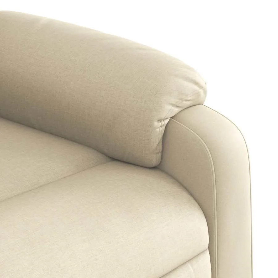 Fauteuil inclinable Crème Tissu - 11
