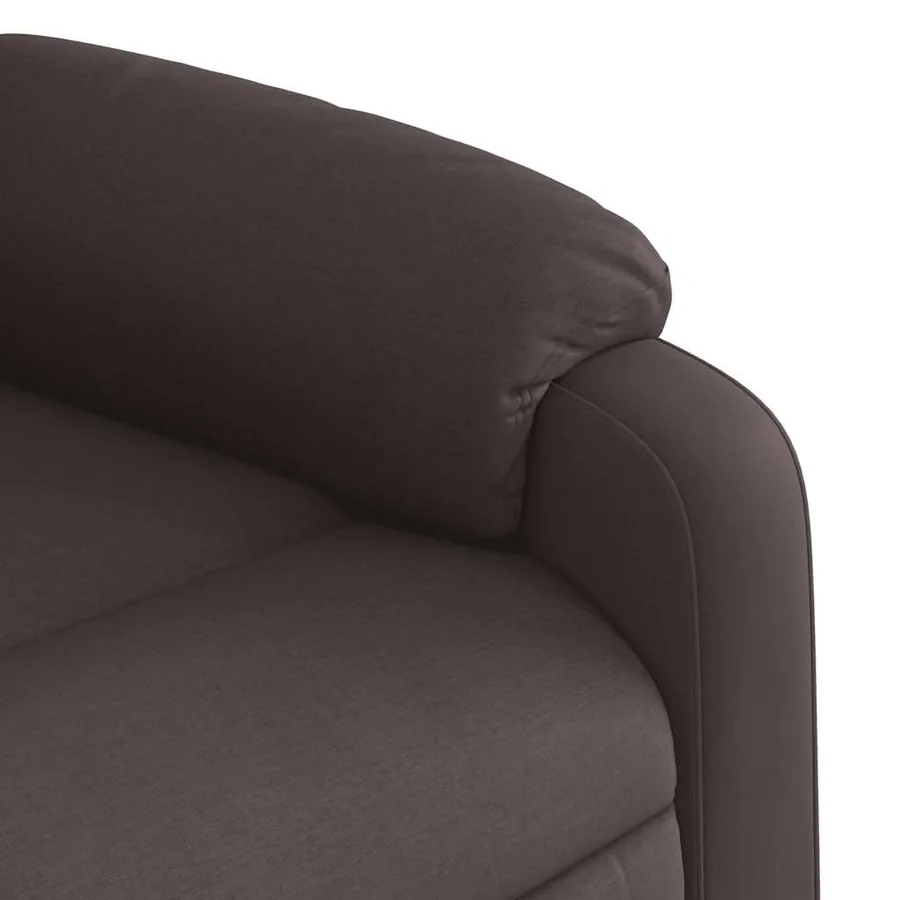 Fauteuil inclinable électrique Marron foncé Tissu - 11