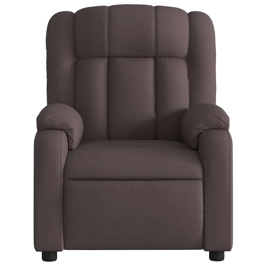 Fauteuil inclinable électrique Marron foncé Tissu - 9