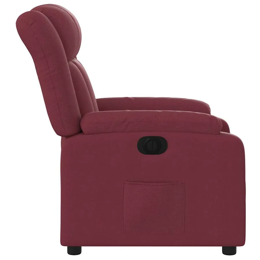 Fauteuil inclinable électrique Rouge bordeaux Tissu - 10