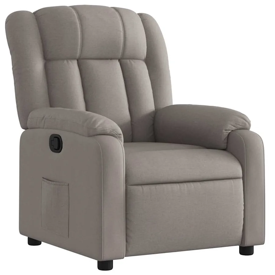Fauteuil inclinable Taupe Tissu - 2