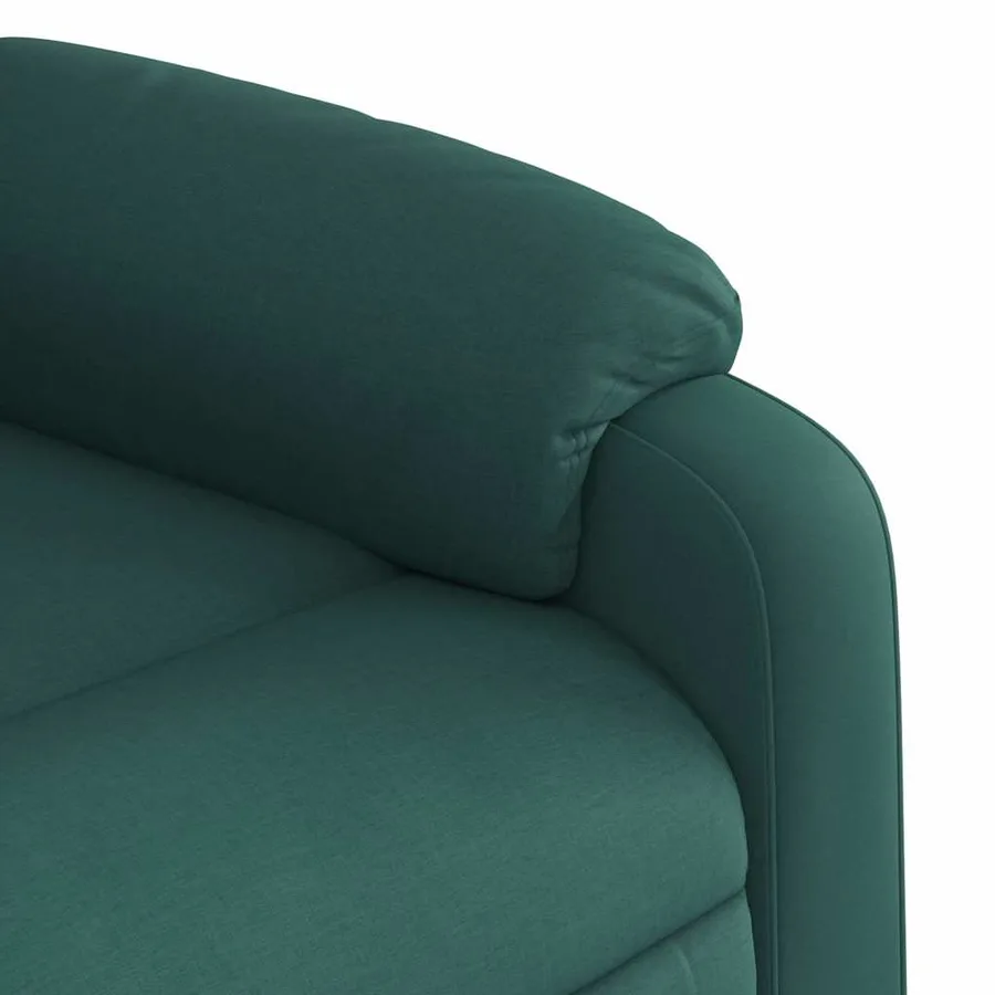 Fauteuil inclinable Vert foncé Tissu - 8