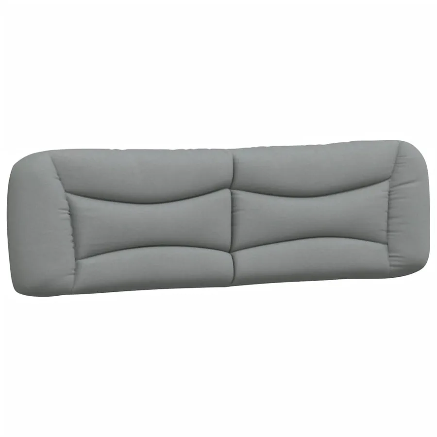 Coussin de tête de lit Hvar gris clair 180 cm tissu - 2