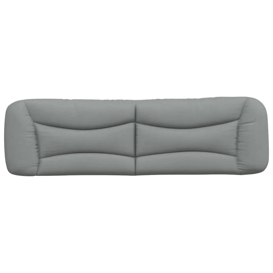 Coussin de tête de lit Hvar gris clair 180 cm tissu - 5