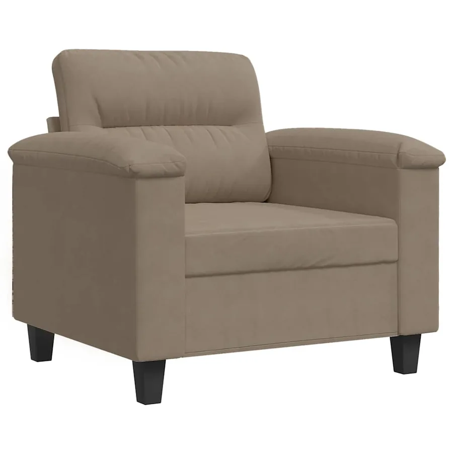Chaise de canapé Taupe 60 cm Tissu microfibre - 2