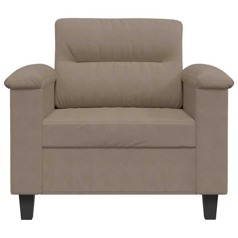 Chaise de canapé Taupe 60 cm Tissu microfibre - 4