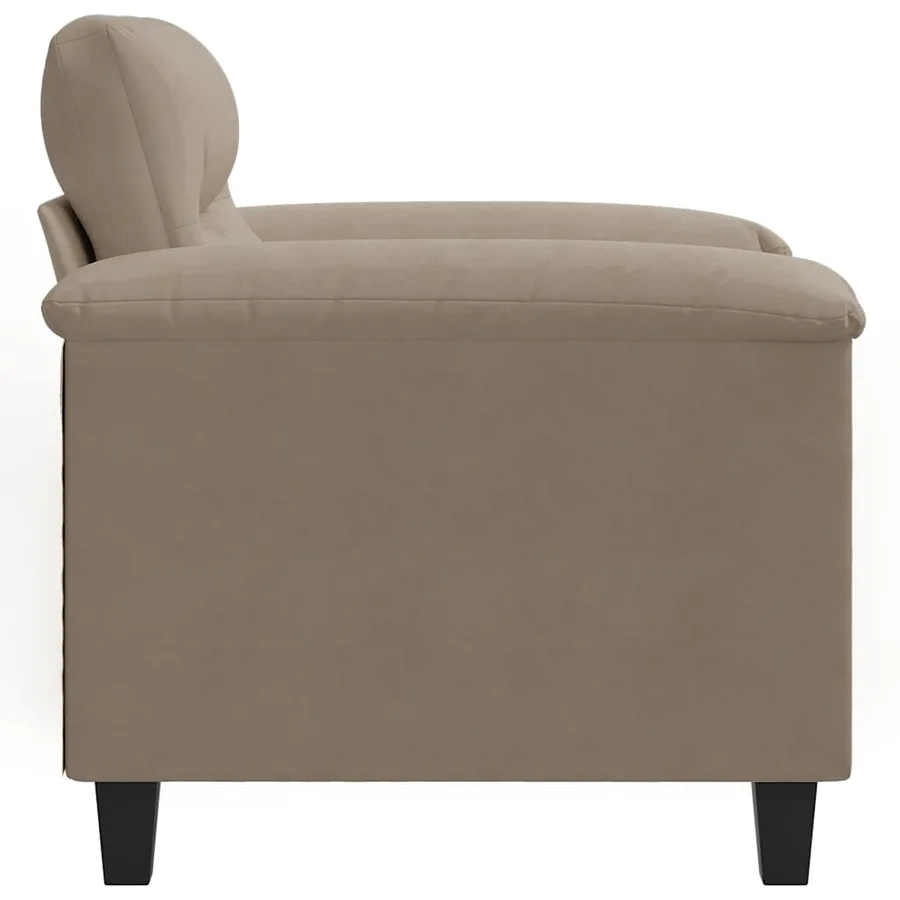 Chaise de canapé Taupe 60 cm Tissu microfibre - 5