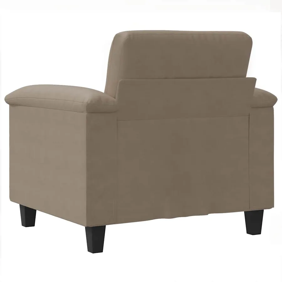 Chaise de canapé Taupe 60 cm Tissu microfibre - 6