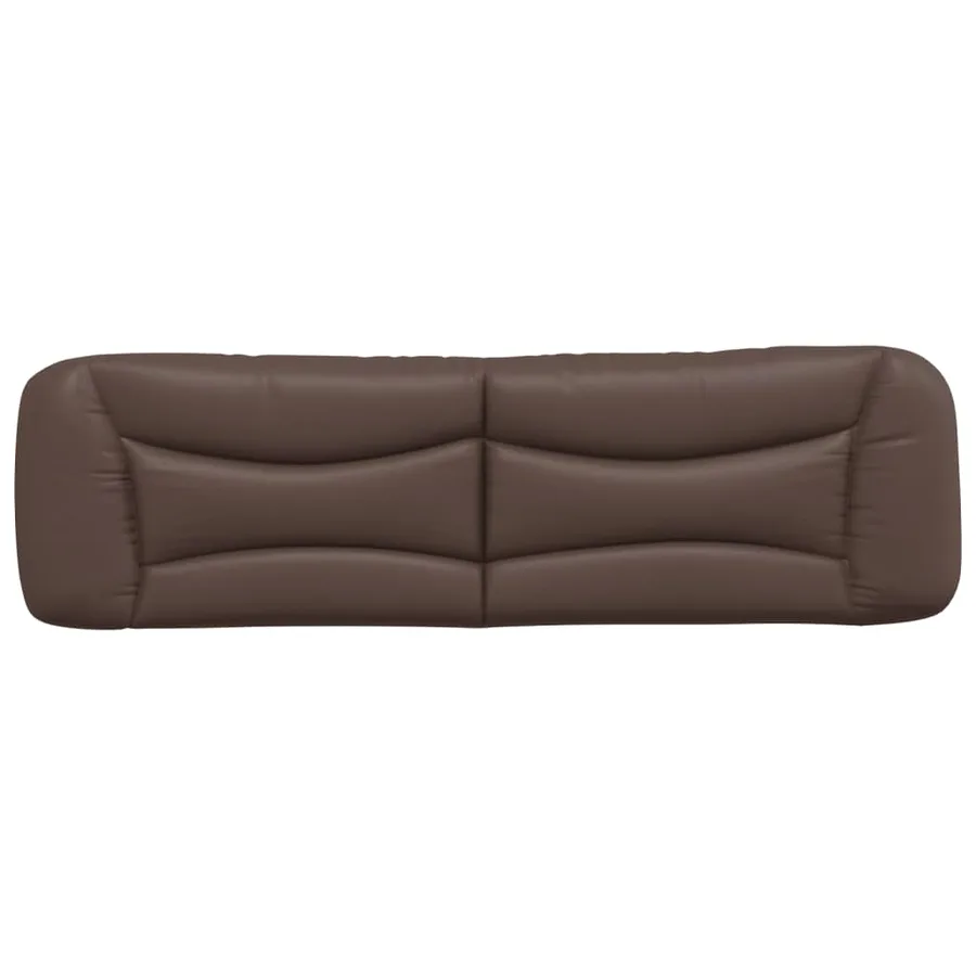 Coussin de tête de lit Hvar marron 180 cm similicuir - 5