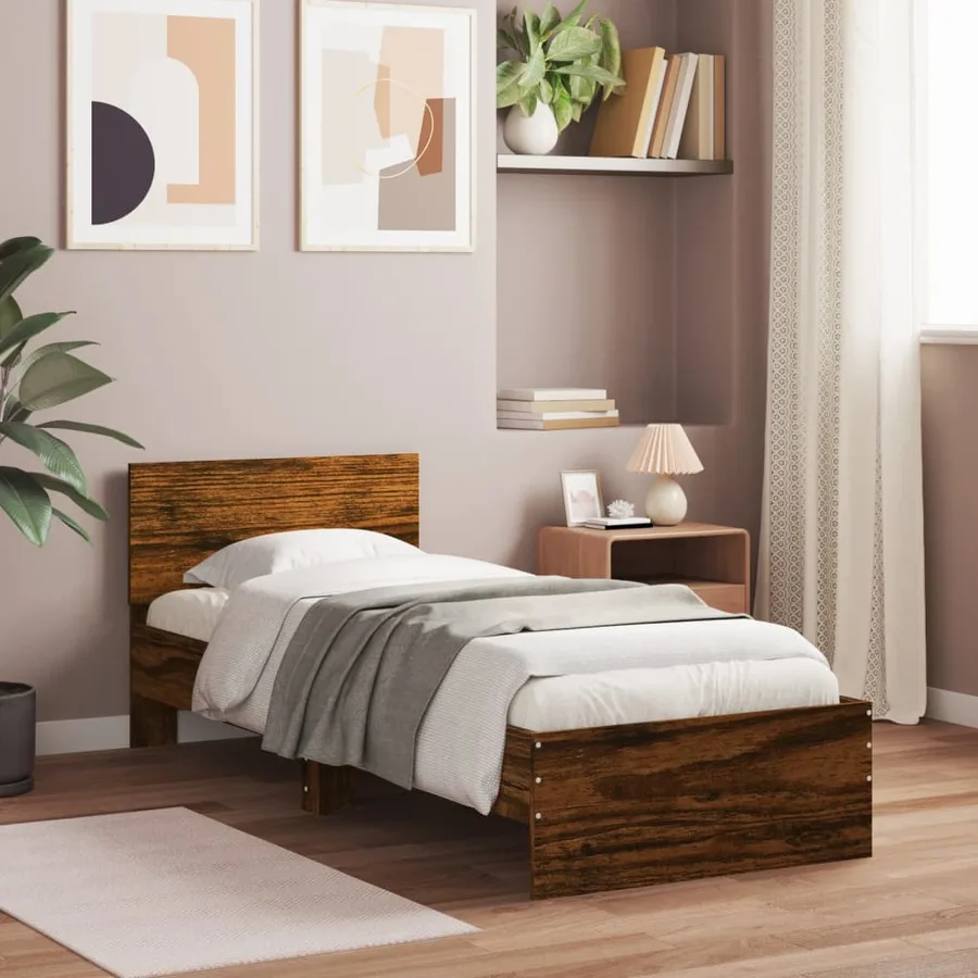 Cadre de lit sans matelas avec lumières LED 90x200 cm - 3