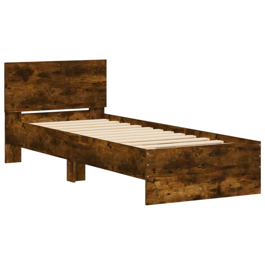 Cadre de lit sans matelas avec lumières LED 90x200 cm - 6