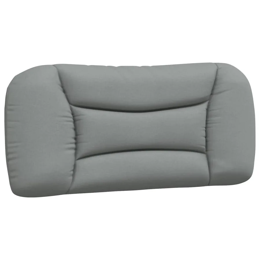 Cadre de lit avec LED sans matelas Hvar gris clair 80x200 cm tissu - 10