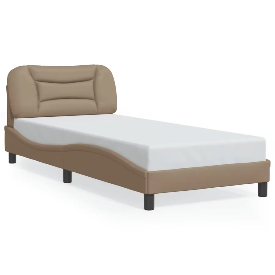 Cadre de lit avec LED sans matelas Hvar cappuccino 80x200 cm - 5
