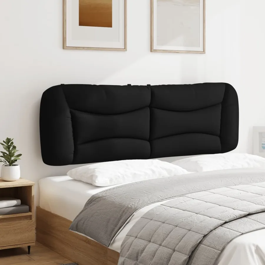 Coussin de tête de lit Hvar noir 160 cm tissu - 4