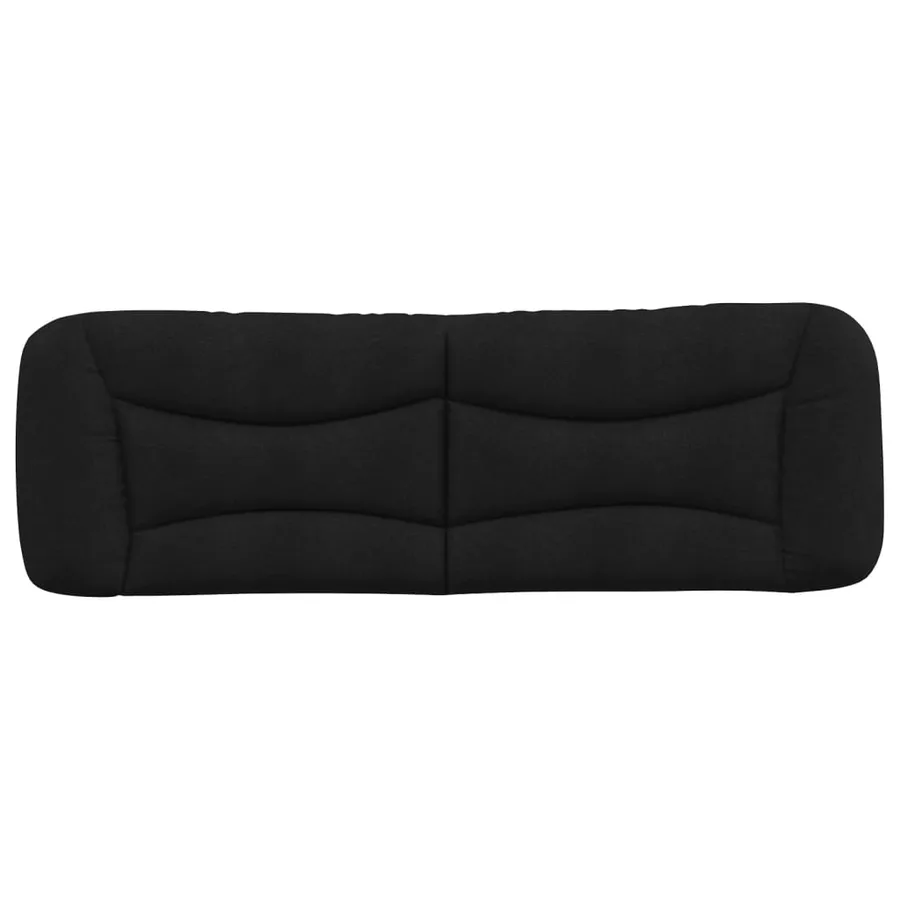 Coussin de tête de lit Hvar noir 160 cm tissu - 5