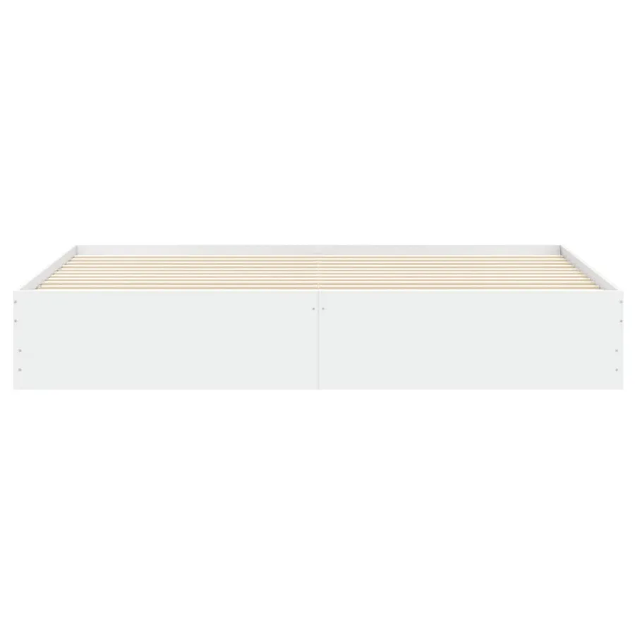 Cadre de lit avec tiroirs sans matelas blanc 180x200 cm - 6