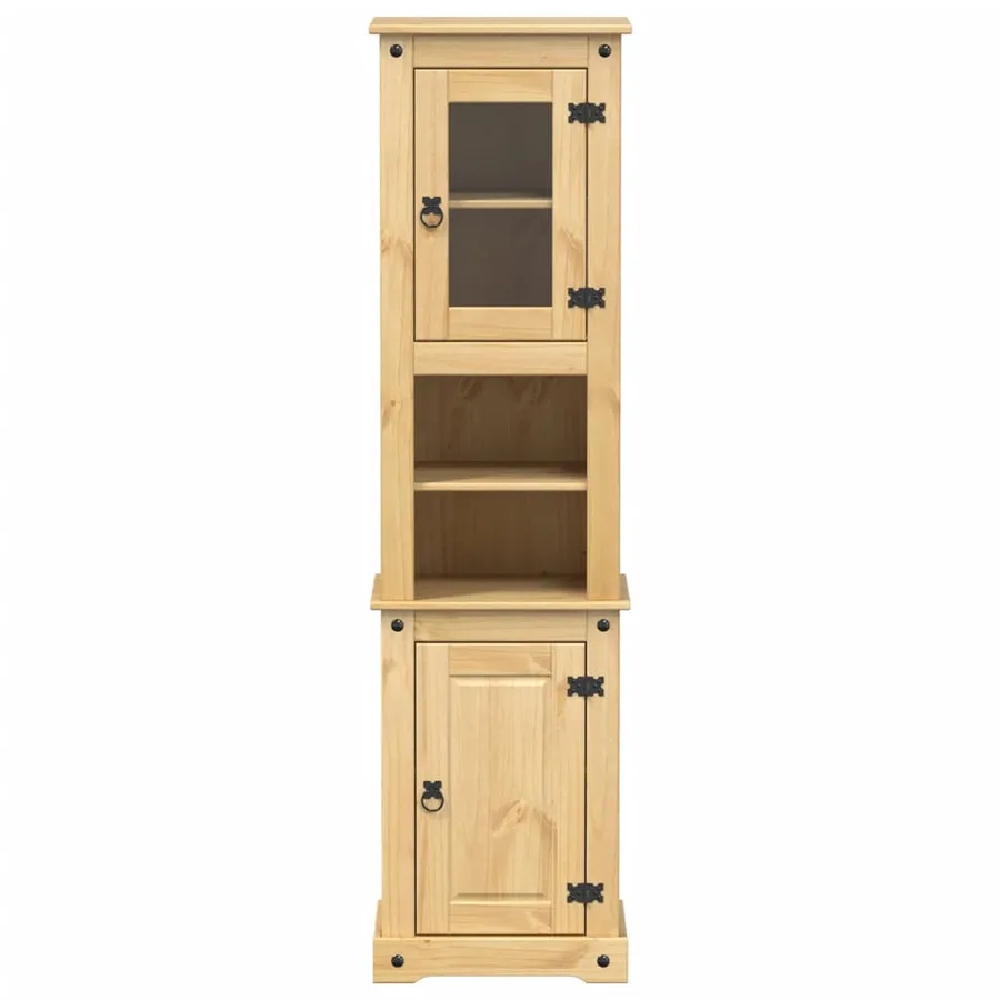 Armoire de salle de bain Corona 50x40x185 cm bois de pin massif - 4