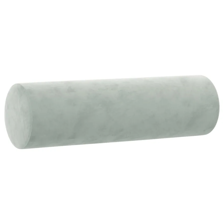Ensemble de canapés 3 pcs avec coussins gris clair velours - 6