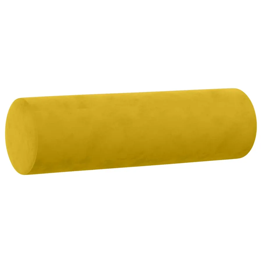 Ensemble de canapés 3 pcs avec coussins jaune velours - 6
