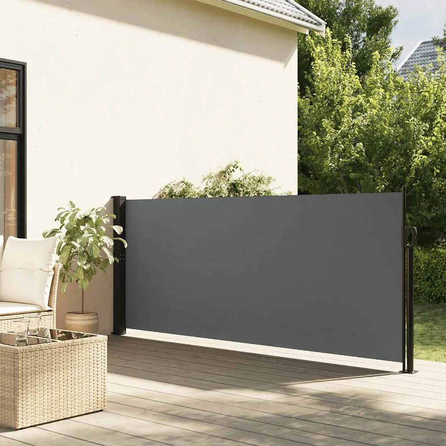 Store latéral rétractable Anthracite 140 x 500 cm