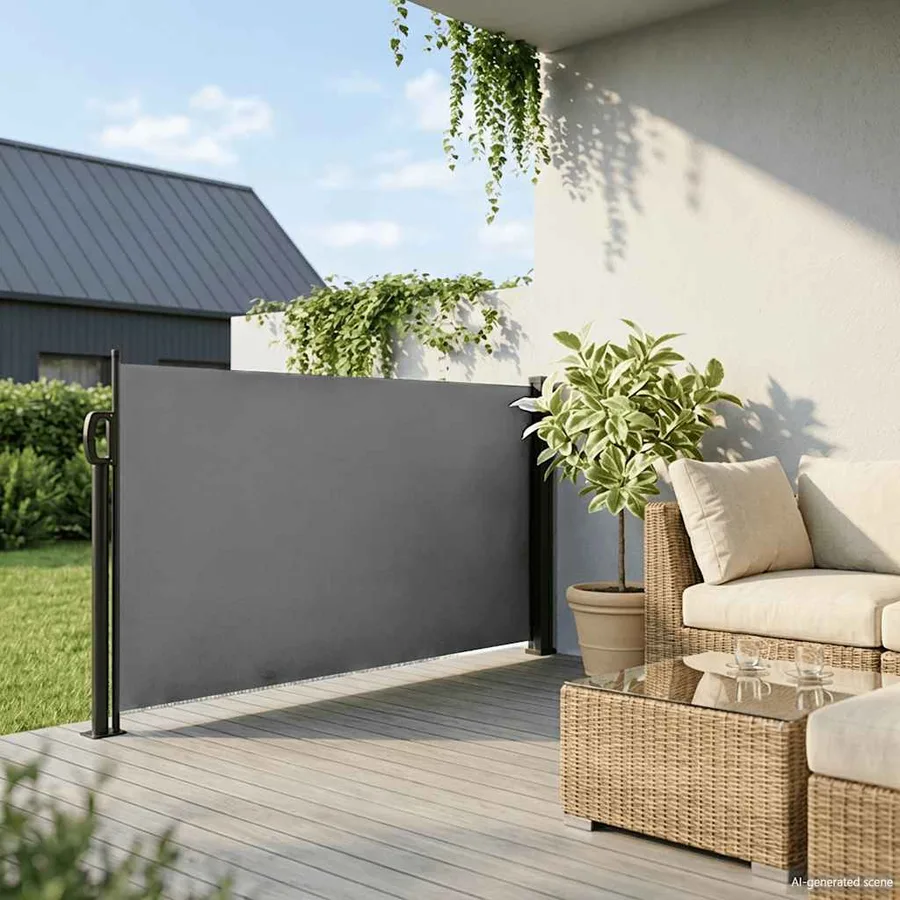 Store latéral rétractable Anthracite 140 x 500 cm - 3