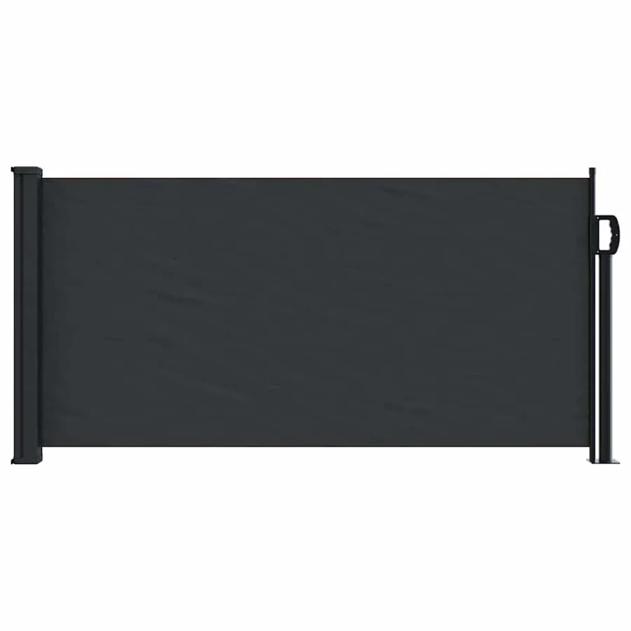 Auvent latéral rétractable noir 100x500 cm - 4