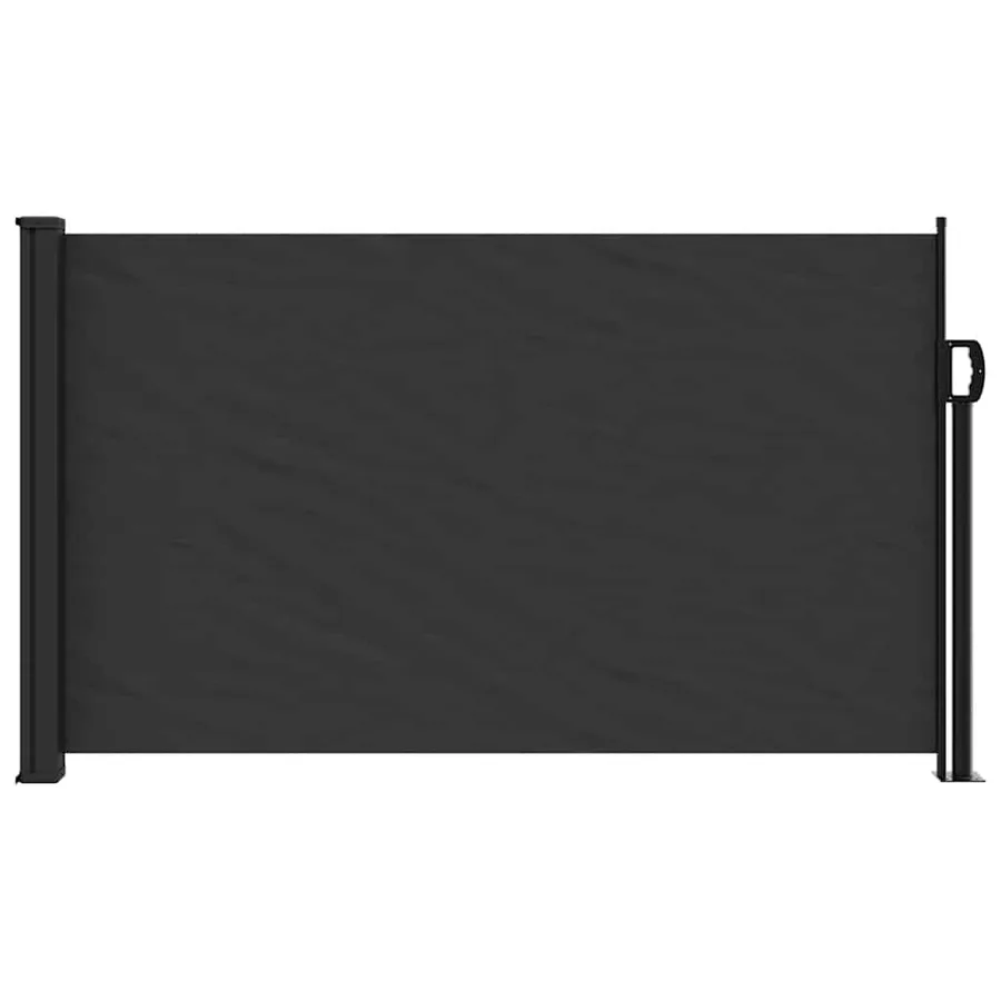 Auvent latéral rétractable noir 120x500 cm - 4