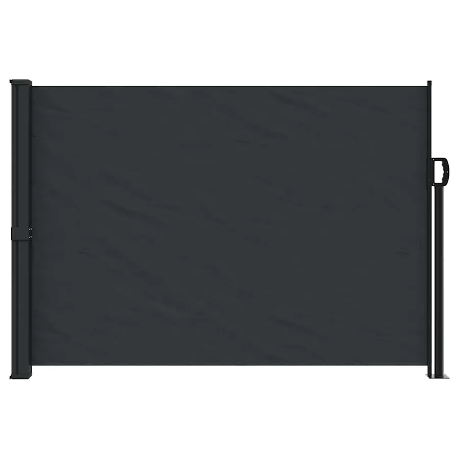 Auvent latéral rétractable noir 140x500 cm - 3